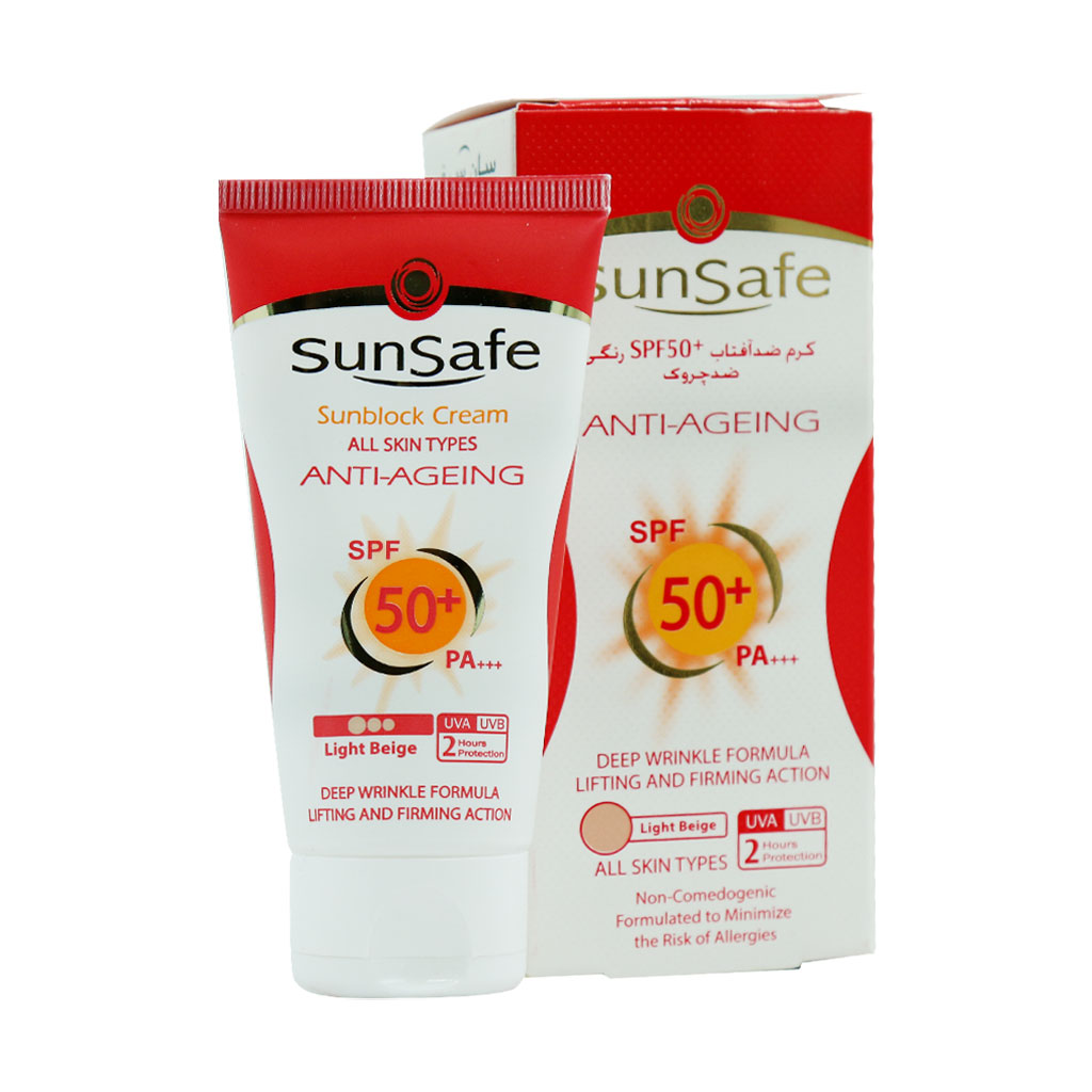 کرم ضد آفتاب و ضد چروک سان سیف SPF50