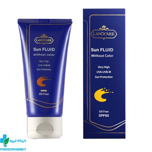 ضد آفتاب فلوئید بی رنگ SPF50 لانوکر