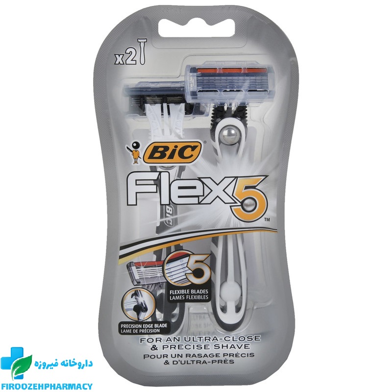 خود تراش بیک مدل Flex 5 بسته 2 عددی